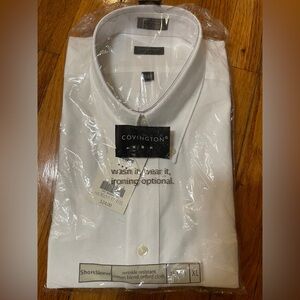 Covington Men's Classic White Dress Shirt